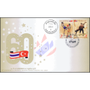 60th Anniversary of Diplomatic Relations with Turkey -FDC(I)-IT-