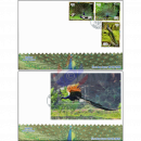 Blauer Pfau (Pavo cristatus) -FDC(I)-
