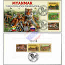 Souvenir Sheet issue: 2nd Intern. Forum on Tiger Conservation (6A) -FDC(I)-