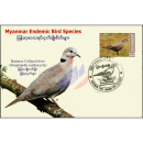 Endemic Birds: Burmese Collared-Dove -MAXIMUM CARD