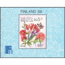 FINLANDIA 88, Helsinki: Schmetterlinge und Blumen (124A)
