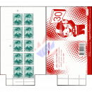 Freimarke: König Bhumibol 10. Serie 3 Baht 1. DRUCK CARTOR -MARKENHEFT