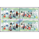Together we fight against CORONA -BLOCK OF 4- (MNH)