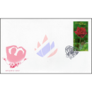 Grumarke: Rote Rose (2877) -FDC(I)-