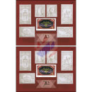 General Post Office - Art alongside the History (314II) (314IIA-314IIB) (MNH)