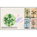 Internationale Briefwoche 1981: Zwergbäume -FDC(I)-