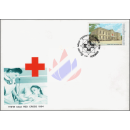 Nationales Rotes Kreuz: 80 Jahre Chulalongkorn-Krankenhaus -FDC(I)-
