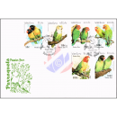 Papageien der Gattung Unzertrennliche -FDC(I)-