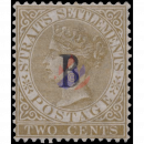 Straits Settlement B (KRONE CA) 2 Cent (braun)
