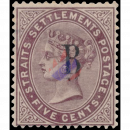 Straits Settlement B (KRONE CC) 5 Cent