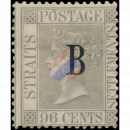 Straits Settlement B (KRONE CC) 96 Cent
