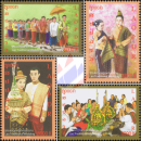 Traditionelle Laotische Hochzeit