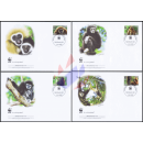 Weltweiter Naturschutz: Weihandgibbon WWF -FDC(II)-