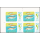 Fish from the Mekong -BLOCK OF 4 IMPERFORATED- (MNH)