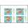 Fish from the Mekong -BLOCK OF 4 IMPERFORATED- (MNH)