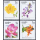 New Years Day: flowers (24I) -P.A.T. OVERPRINT-