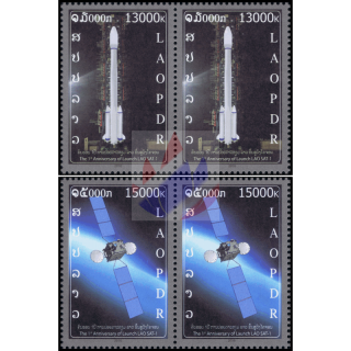 1. Jahrestag des Starts des Satelliten LAO-SAT-1 -PAAR- (**)