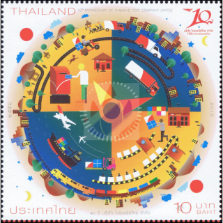 10 Jahre Thailand Post Company Ltd. (**)