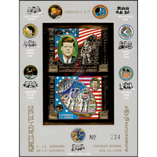 10th Death Anniversary of J.F.Kennedy (1973): Apollo Space Program (37B) (MNH)