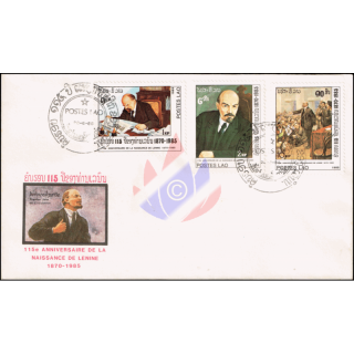 115th birthday of Vladimir Ilyich Lenin -FDC(I)-I-