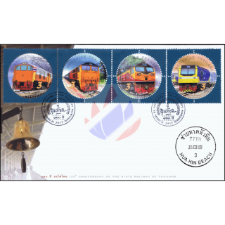 120 Jahre Thailndische Staatliche Eisenbahn: Lokomotiven -FDC(I)-IT-