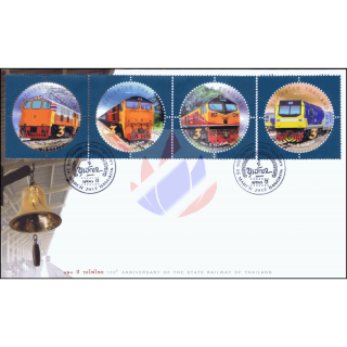 The 120th Anniversary of the State Railway of Thailand: Locomotives -FDC(I)-