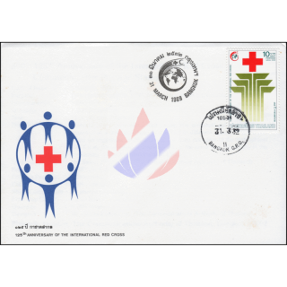 125 Jahre Internationales Rotes Kreuz -FDC(I)-AT-