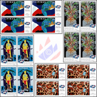 150th Anniversary of World Postal Day 2024 (UPU) (PHILIPPINES) -BLOCK OF 4-(MNH)