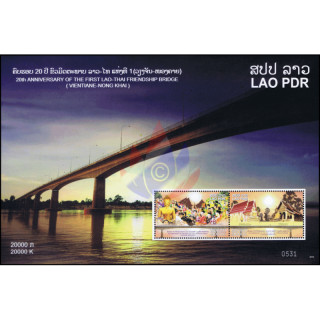20 Jahre Freundschaftsbrücke über den Mekong (245A) (**)