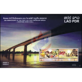 20 Jahre Lao-Thai Freundschaftsbrücke (Vientiane-Nong Khai) (245A) (**)