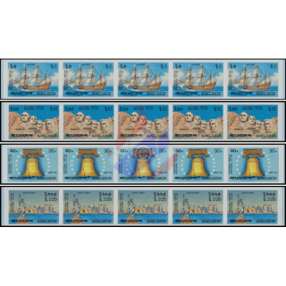 200 years of US independence -IMPERFORATED STRIPE- (MNH)