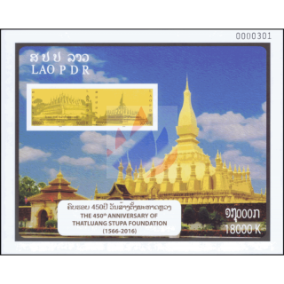 450 Jahre That Luang Stupa (1566-2016) (258B) (**)
