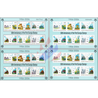 50 Jahre Europamarken (2006) (194AI-194BII) (OFFIZIELLE AUSGABE) (**)