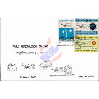 50 Jahre Weltorganisation fr Meteorologie (WMO) -FDC(I)-