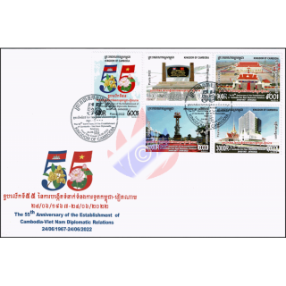 55 Jahre diplomatische Beziehungen mit Vietnam -FDC(I)-I-