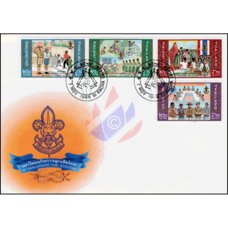 75 years of Boy Scouts in Thailand -FDC(I)-I-