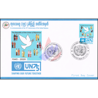 75 years of the UN - Shaping our future together -FDC(I)-I-