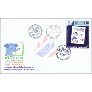 Bangkok - Welthauptstadt des Buches 2013 -FDC(I)-IST-