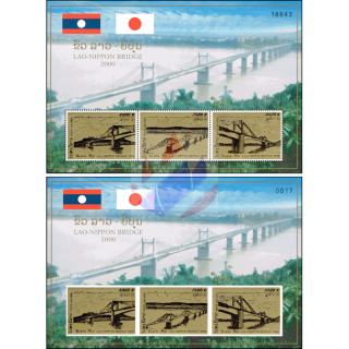 Construction of a Mekong Bridge near Pakse (180A-180B) (MNH)