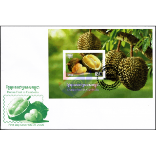 Durian Frucht (Durio zibethinus) (393A) -FDC(I)-I-