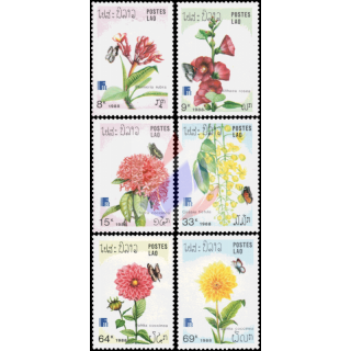 FINLANDIA 88, Helsinki: Butterflies and Flowers (MNH)