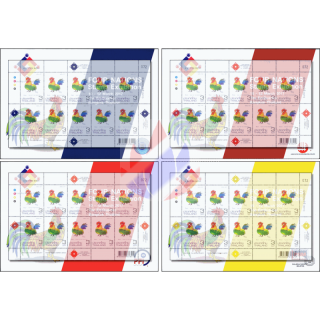 FOUR NATIONS Stamp Exhibition, Bangkok ROOSTER -FOLDER(I)- (**)