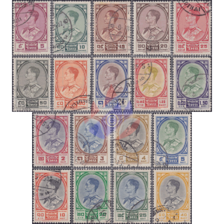 Freimarke: Knig Bhumibol RAMA IX 3.Serie (358A-374A) -GESTEMPELT G(I)-