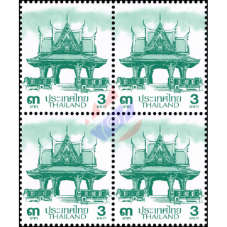 Definitive: PAVILION 3B 3rd PRINT (AUPO) -BLOCK OF 4- (MNH)