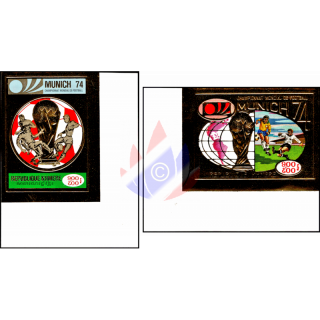 Soccer World Cup, West Germany (1974) (II) -IMPERFORATED CORNER- (MMH)