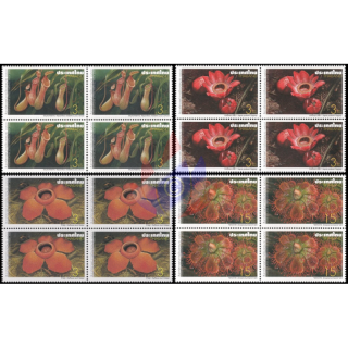 Intern. Letter Week 2006: Carnivorous Plants and Rafflesia -BLOCK OF 4- (MNH)
