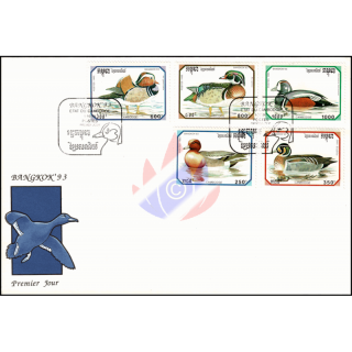 International Stamp Exhibition BANGKOK 93: Ducks -FDC(I)-