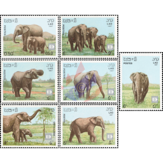 International Stamp Exhibition HAFNIA 87, Copenhagen: Elephants