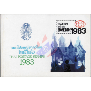 Jahrbuch 1983 der Thailand Post mit den Ausgaben aus 1983 (**)
