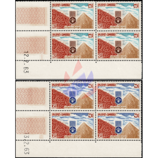 The fight against hunger -BLOCK OF 4 WITH PRINT DATE- (MNH)